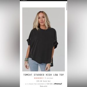 Three Bird Nest Studded Top